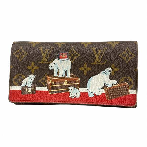 LOUIS VUITTON Accessories - Louis Vuitton Monogram Portefeuille Sarah Long Wallet M62086 Brown Women's